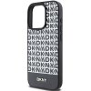 DKNY DKHMP15LPSOSPK iPhone 15 Pro6.1 czarny/black hardcase Leather Printed Pattern Metal Logo MagSafe